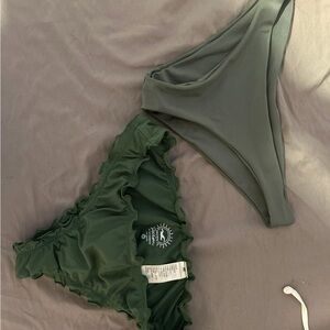Hollister Olive Green Bikini Bottoms